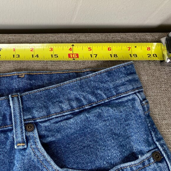 Wrangler Bermuda Denim Jean Shorts Men's 40 High Rise Blue Casual - Picture 8 of 15